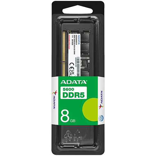 Модуль памяти DIMM 8Gb DDR5 PC44800 5600MHz ADATA (AD5U56008G-S)