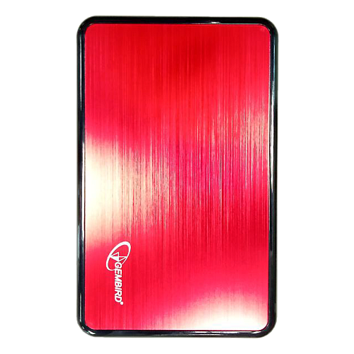 Корпус 2.5" Gembird EE2-U3S-61, SATA-USB3.0 Metal Red