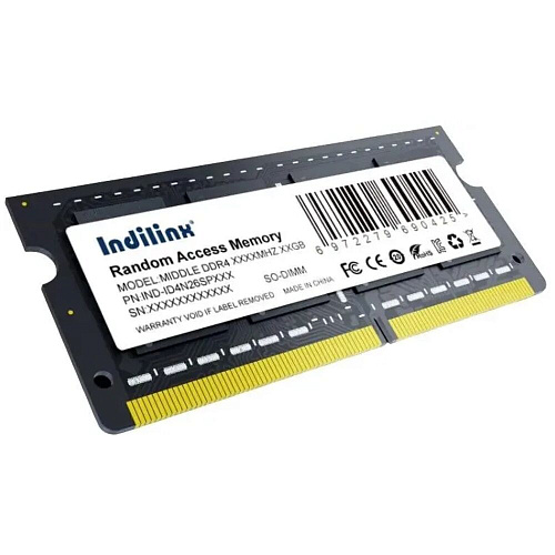 Модуль памяти SO-DIMM DDR4 8Gb PC25600 3200Mhz Indilinx (IND-ID4N32SP08X)