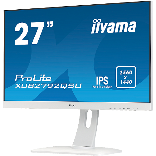 Монитор 27" Iiyama ProLite XUB2792QSU-W1 IPS 2560x1440 5ms DVI-D, HDMI, DisplayPort
