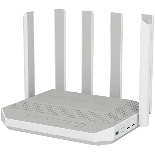 Беспроводной маршрутизатор Netcraze Hero 5G NC-4110, Wi-Fi 802.11ax 2,4+5 ГГц, 4×1 Гбит/с, 1×2.5 Гбит/с, 1×USB 2.0, 1×USB 3.0