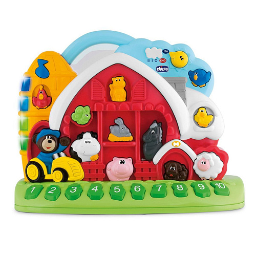 Электронная развивающая игрушка Chicco Говорящая ферма рус/англ 60079