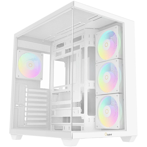 Корпус ATX Miditower Ocypus Gamma C74 BK ARGB White