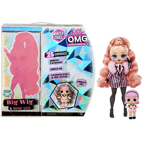 Кукла - сюрприз L.O.L. MGA Original OMG Winter Chill Big Wig and Madame Queen 570264