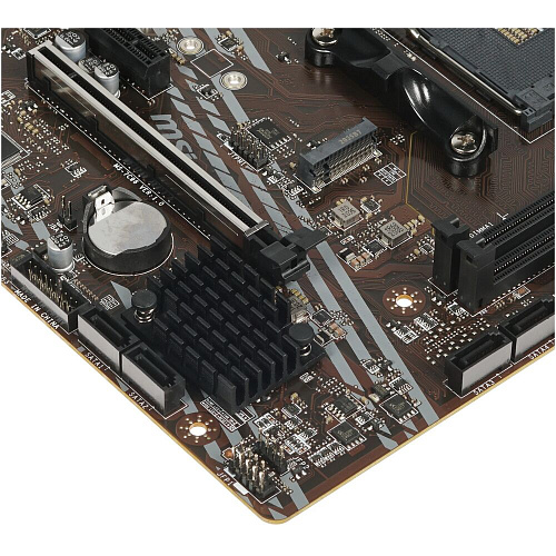 Материнская плата MSI B550M-A Pro Socket-AM4 AMD B550 2xDDR4, 4xSATA3, RAID, 1xM.2, 1xPCI-E16x, 4xUSB3.2, DVI-D, HDMI, Glan, mATX