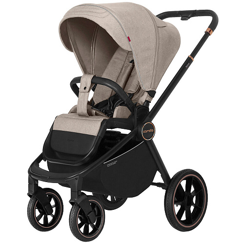 Коляска 2 в 1 Carrello Epica CRL-8510/1 Almond Beige (черн.рама)