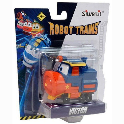 Silverlit Robot Trains Паровозик Виктор в блистере 80159