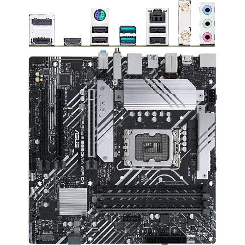 Материнская плата ASUS Prime B660M-A WiFi D4 B660 Socket-1700 4xDDR4, 4xSATA3, RAID, 2xM.2, 3xPCI-E16x, 2xUSB3.2, DP, 2xHDMI, WiFi, Glan, mATX
