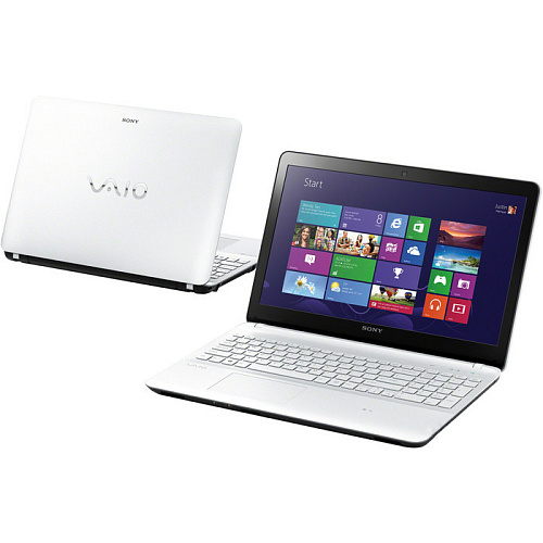 Ноутбук Sony Vaio SVF1521D1RW 2117U/4Gb/500Gb/DVD/HD Graphics/BT/cam/15.5"/Win8 белый