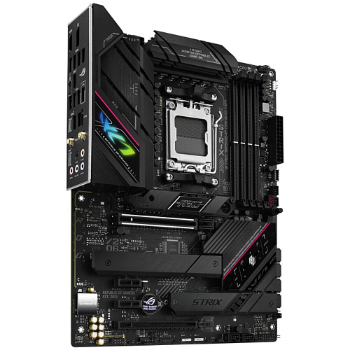 Материнская плата ASUS ROG Strix B650E-F Gaming WiFi B650 Socket AM5 4xDDR5, 4xSATA3, RAID, 3xM.2, 2xPCI-E16x, 6xUSB3.2, 2xUSB3.2 Type C, DP, HDMI, WiFi, 2.5Glan, ATX