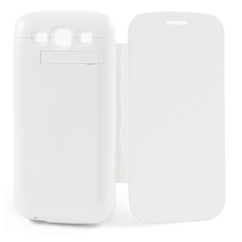 Чехол с аккумулятором для Samsung Galaxy S3 i9300/i9300I/i9300DS Gmini mPower Case MPCS30F Flip Cover 3200mAh белый