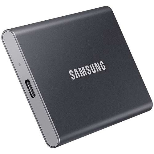 Внешний SSD-накопитель 500Gb Samsung T7 MU-PC500T/WW (SSD) USB 3.2 Type C Серый УЦЕНКА