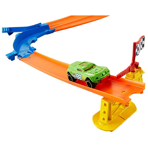 Hot Wheels DNN81 Трасса Drop Down Challenge 3 в 1 с двумя базовыми машинками