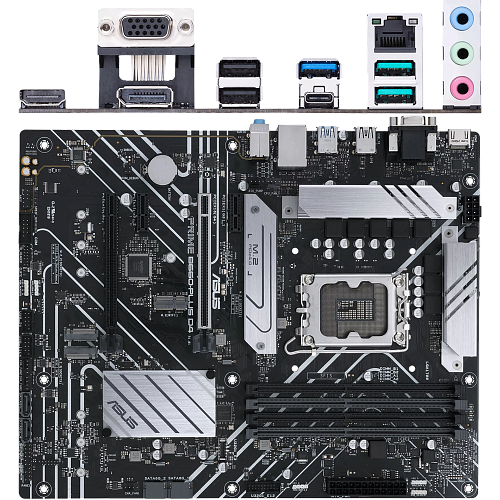 Материнская плата ASUS Prime B660-Plus D4 B660 Socket-1700 4xDDR4, 4xSATA3, RAID, 3xM.2, 2xPCI-E16x, 3xUSB3.2, 1xUSB3.2 Type C, D-Sub, DP, HDMI, 2.5Glan, ATX