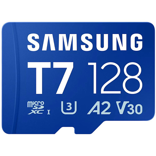 Карта памяти Micro SecureDigital 128Gb SDXC Samsung T7 class10 UHS-I U3 (MB-MB128T)