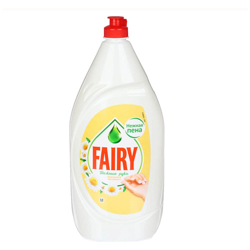 Fairy Средство для мытья посуды Ромашка и витамин Е, 1,35 л.