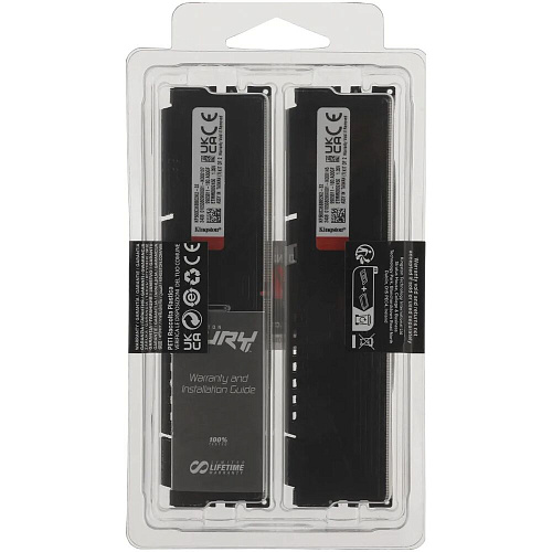 Модуль памяти DIMM 32Gb 2х16Gb DDR5 PC48000 6000MHz Kingston Fury Beast Black EXPO (KF560C36BBE2K2-32)