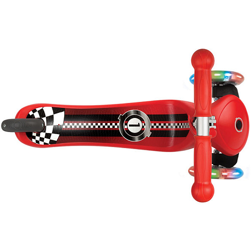 Самокат Globber Primo Fantasy с 3 светящимися колесами (Racing Red)