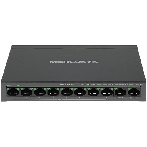 Коммутатор Mercusys MS110CP 8 ports 8 ports PoE+ 10/100Mbps неуправляемый