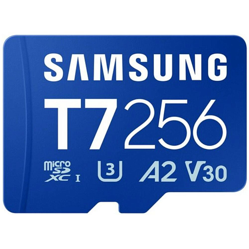 Карта памяти Micro SecureDigital 256Gb SDXC Samsung T7 class10 UHS-I U3 (MB-MB256T)