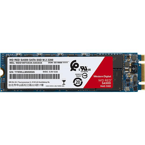 Внутренний SSD-накопитель 1000Gb Western Digital Red (WDS100T1R0B) M.2 2280 SATA3