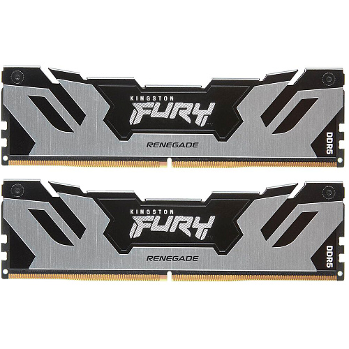 Модуль памяти DIMM 64Gb 2х32Gb DDR5 PC51200 6400MHz Kingston Fury Renegade Silver (KF564C32RSK2-64)