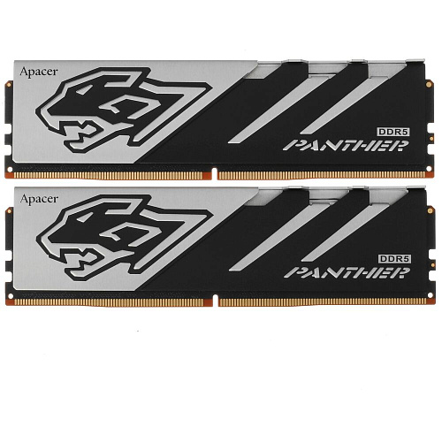 Модуль памяти DIMM 32Gb 2х16Gb DDR5 PC41600 5200MHz Apacer Panther Gaming Grey (AH5U32G52C5227BAA-2)