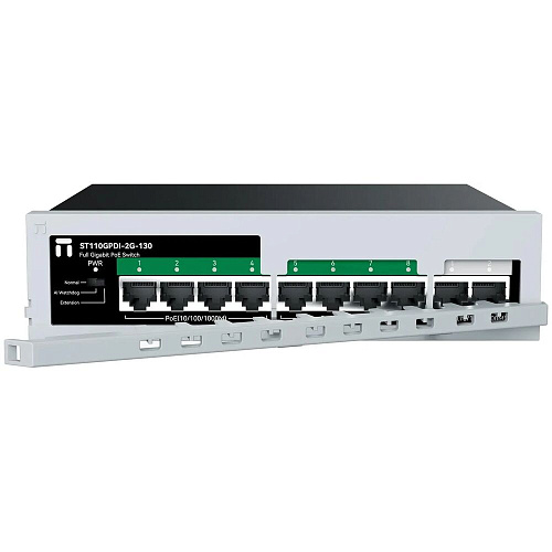 Коммутатор Netis ST110GPDI-2G-130 (L2) 10x1Гбит/с 8PoE+130W неуправляемый