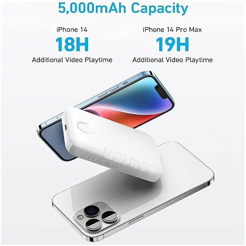 Внешний аккумулятор Anker 321 Mag-Go A1616 5000mAh White