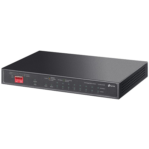 Коммутатор TP-LINK TL-SG1210PP неуправляемый 9xGbLAN 6PoE+ 2PoE++  1xSFP