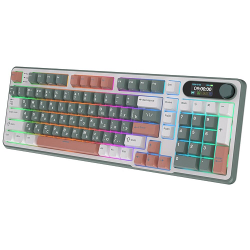 Клавиатура беспроводная Royal Kludge RK-S98 Wireless (RK Brown Switch) RGB (русская раскладка) Camping