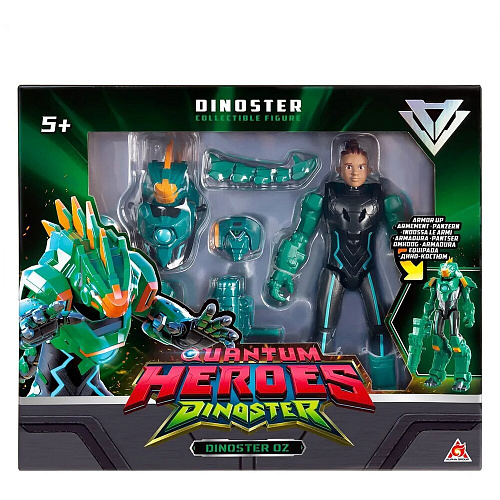 Dinoster Большая фигурка героя Диностер Джей Оз в дино-костюме 20 см