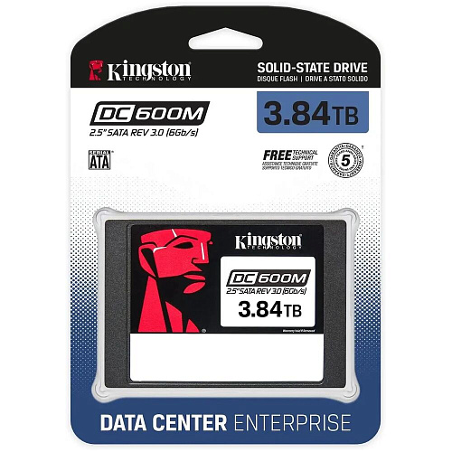 Внутренний SSD-накопитель 3840Gb Kingston SEDC600M/3840G SATA3 2.5" DC600M