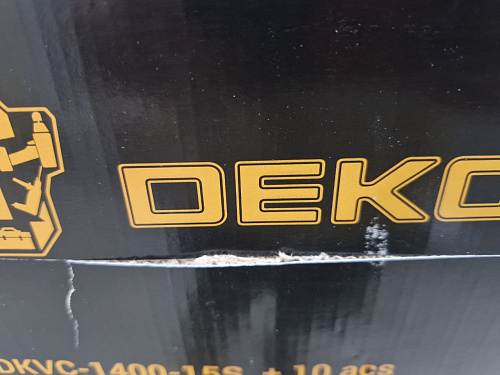 Строительный пылесос Deko DKVC-1400-15S, 10 мешков для пыли 083-1061 УЦЕНКА
