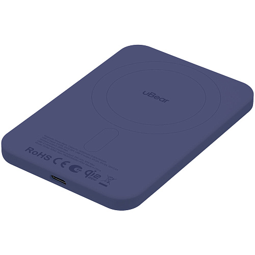 Внешний аккумулятор uBear Strike Magnetic Power bank MagSafe 5000mAh PD30W Qi2.2 Blue