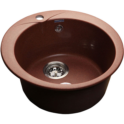Кухонная мойка GranFest Rondo GF-R-480 D=480мм красный марс