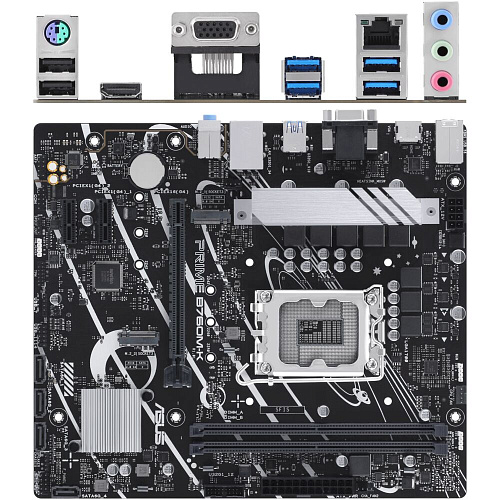Материнская плата ASUS Prime B760M-K B760 Socket-1700 2xDDR5, 4xSATA3, RAID, 2xM.2, 1xPCI-E16x, 4xUSB3.2, D-Sub, HDMI, 2,5Glan, mATX