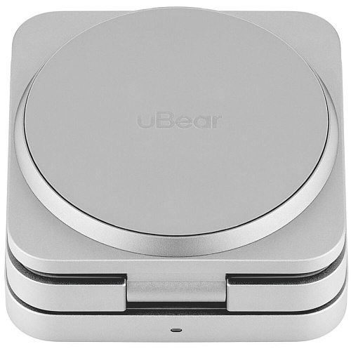 Беспроводная зарядная панель 3 в 1 Для IPhone, Apple Watch, Airpods uBear Balance Ultra Qi2.2 35W Silver