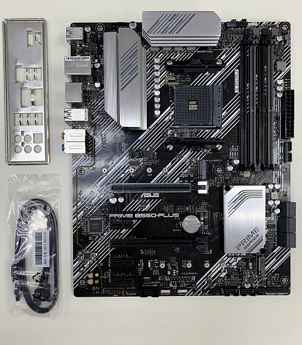 Материнская плата ASUS Prime B550-Plus B550 Socket AM4 4xDDR4, 6xSATA3, RAID, 2xM.2, 2xPCI-E16x, 5xUSB3.2, 1xUSB3.2 Type C, DP, HDMI, Glan, ATX УЦЕНКА