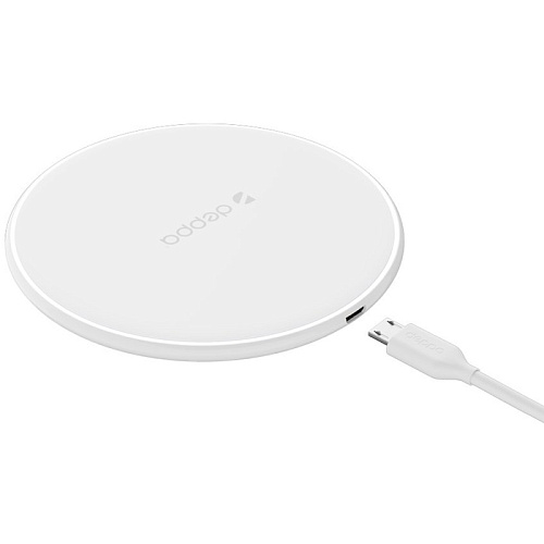 Беспроводная зарядная панель Deppa Qi Fast Charger (24001), White