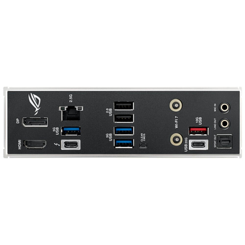 Материнская плата ASUS ROG Strix B860-I Gaming WiFi B860 Soc-1851 2xDDR5, 4xSATA3, RAID, 2хM.2, 1xPCI-E16x, 4xUSB3.2, 2xUSB3.2 Type C, DP, HDMI, WiFi, 2.5Glan, Mini-ITX