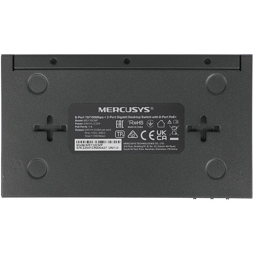Коммутатор Mercusys MS110CMP 8 ports 8 ports PoE+ 10/100Mbps неуправляемый