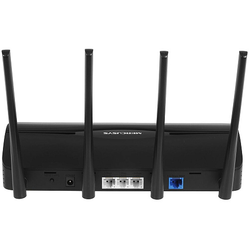 Беспроводной маршрутизатор Mercusys MR27BE, Wi-Fi 7 802.11be 3568Мбит/с, 2.4+5ГГц, 3xGLAN, 1xGWAN чёрный