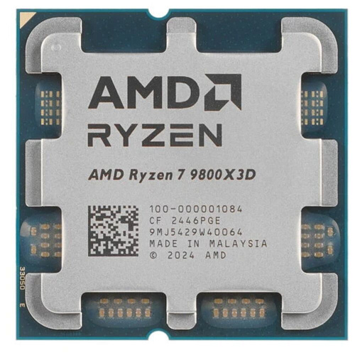 Процессор AMD Ryzen 7 9800X3D, 4.7ГГц, (Turbo 5.2ГГц), 8-ядерный, L3 96МБ, Сокет AM5, BOX