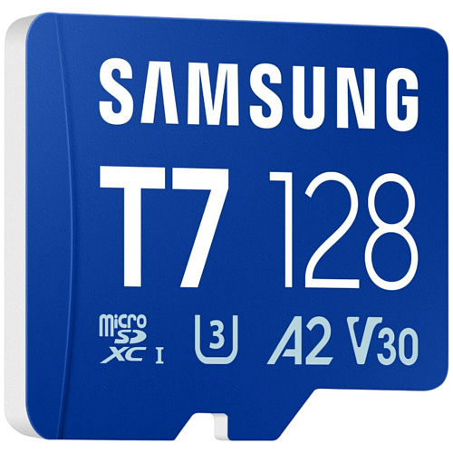 Карта памяти Micro SecureDigital 128Gb SDXC Samsung T7 class10 UHS-I U3 (MB-MB128T)