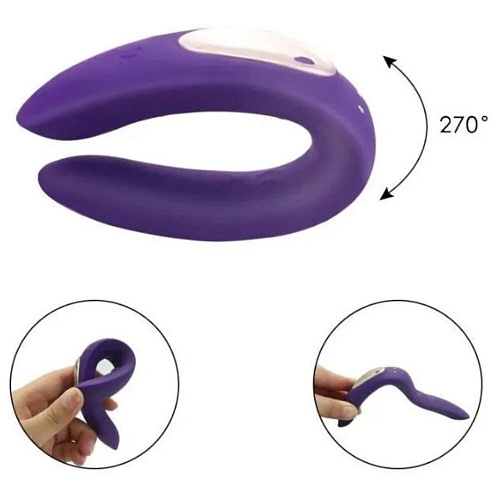 Вибратор для пар Satisfyer Partner Plus Remot, фиолетовый