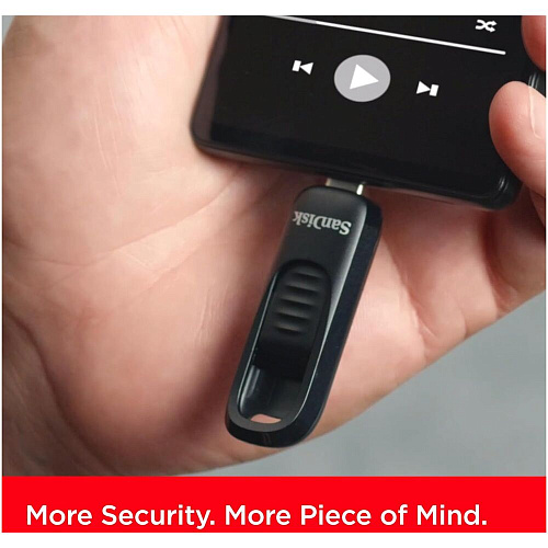 USB Flash накопитель 256GB SanDisk Ultra Slider (SDCZ480-256G-G46) USB-C Черный