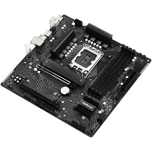 Материнская плата ASRock B760M PG Lightning B760 Socket-1700 4xDDR5, 4xSATA3, RAID, 3xM.2, 2xPCI-E16x, 3xUSB3.2, 1xUSB3.2 Type C, DP, HDMI, 2.5Glan, mATX