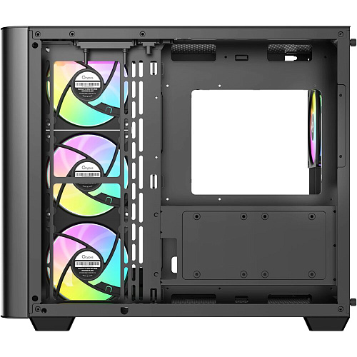 Корпус ATX Miditower Ocypus Iota C70 BK Curve ARGB Digital Black
