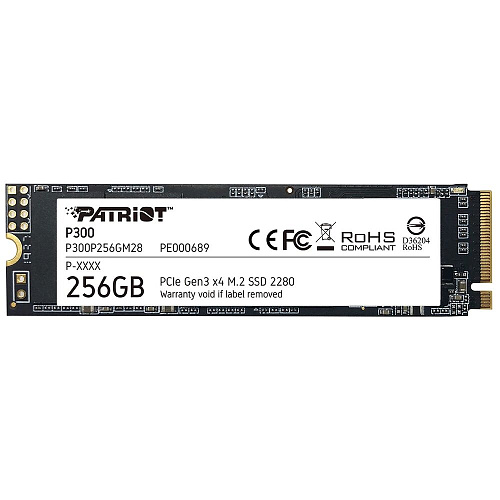 Внутренний SSD-накопитель 256Gb Patriot Memory P320P1TBM28 P300 M.2 2280 PCIe NVMe 3.0 x4